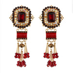 " Beaded Beauty" Statement Earrings