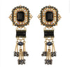 " Beaded Beauty" Statement Earrings