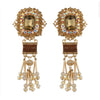 " Beaded Beauty" Statement Earrings