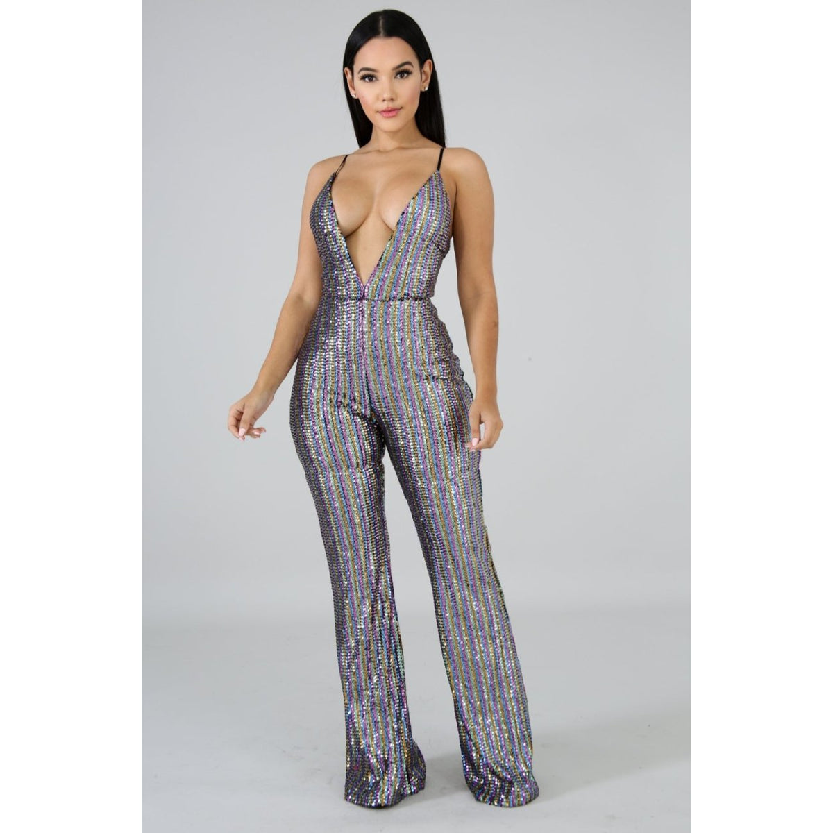 Glamour Girl Sequin Jumpsuit