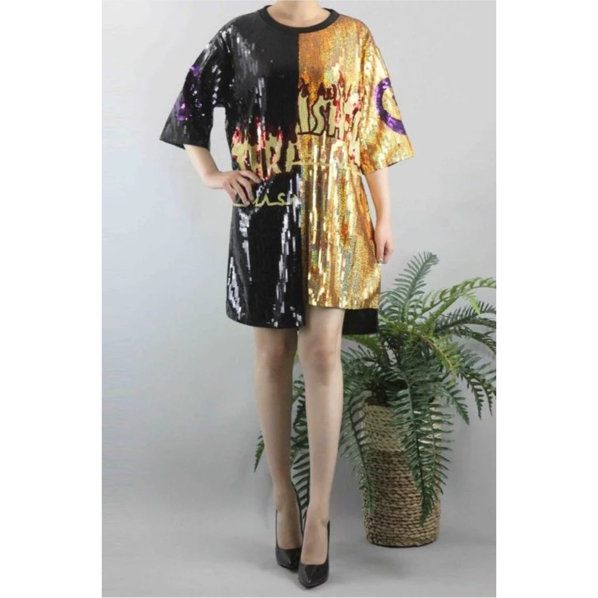 thrasher sequin dress Thrasher Sequin Tunic Paparazzi Ready