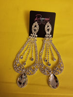 Crown Me Teardrop Chandelier earrings