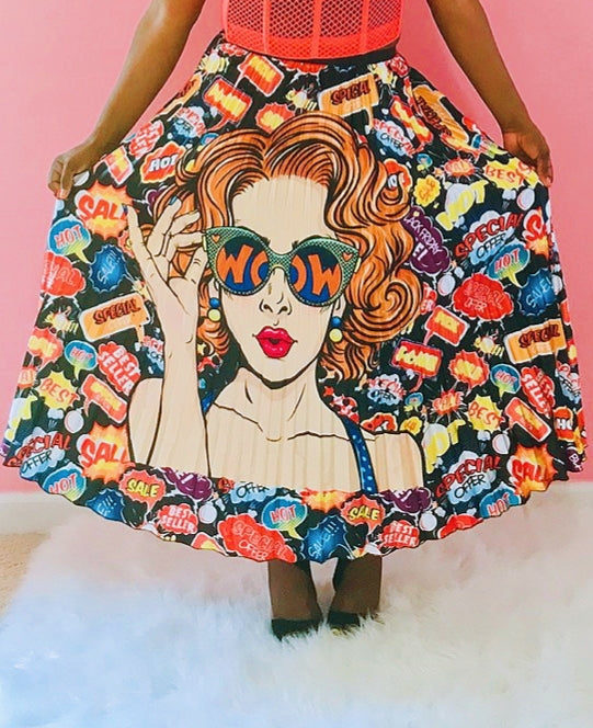Comic Beauty Maxi Skirt