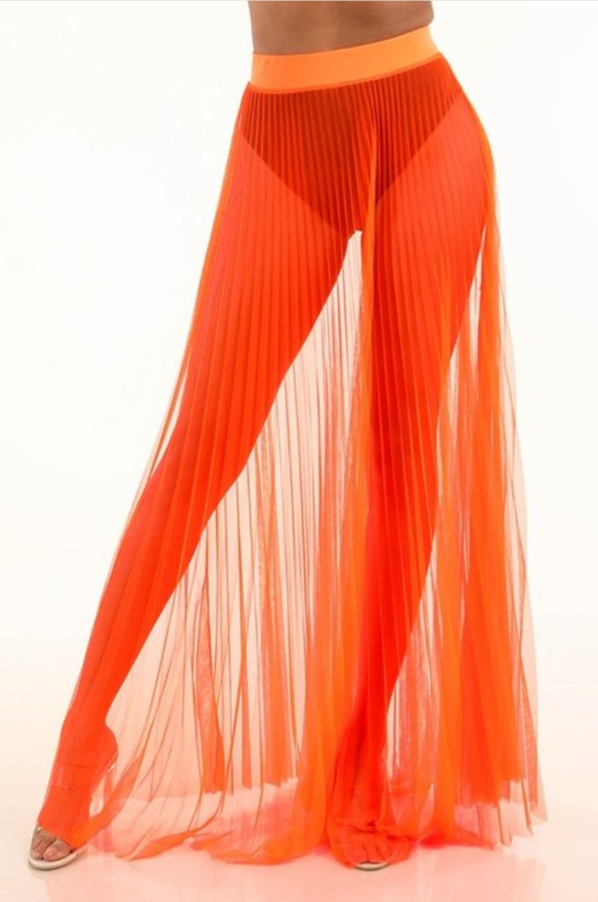 Sheer Glow Maxi Skirt