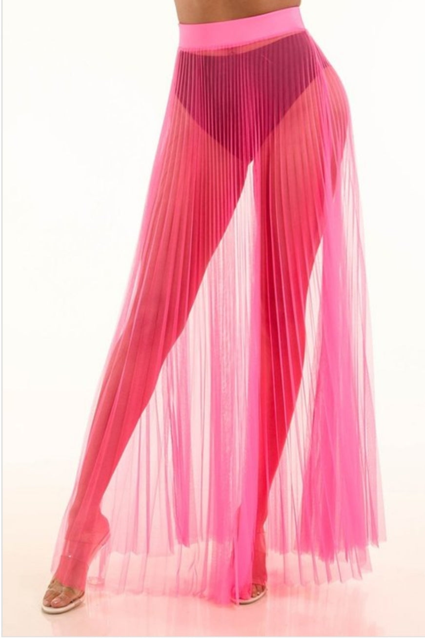 Sheer Glow Maxi Skirt