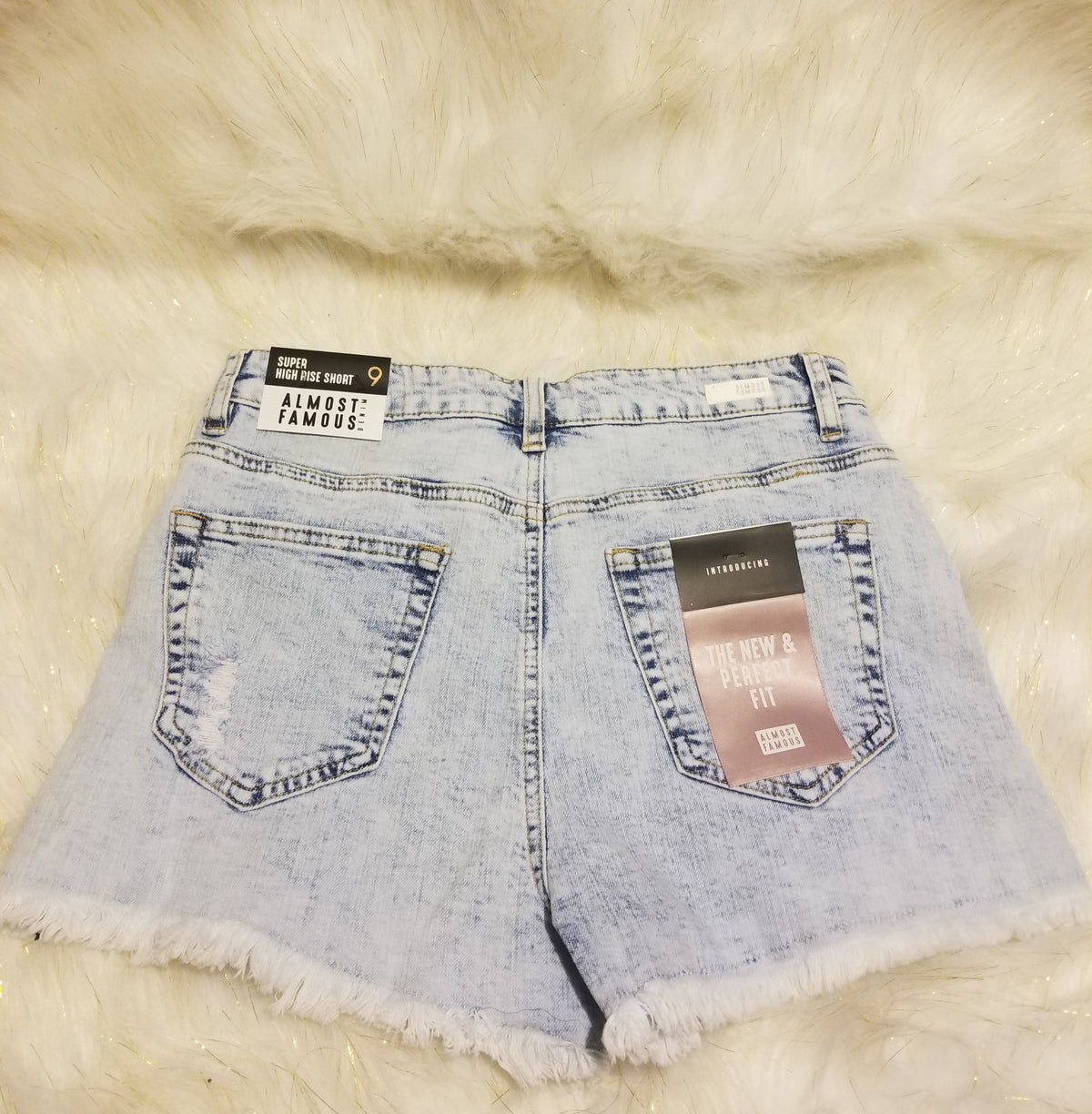 Distressed Denim shorts