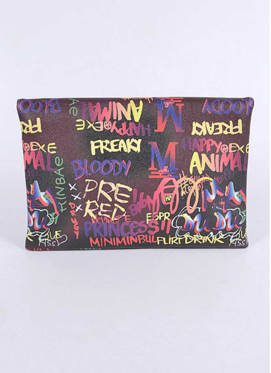 Graffiti Glam Clutch