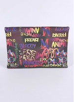 Graffiti Glam Clutch