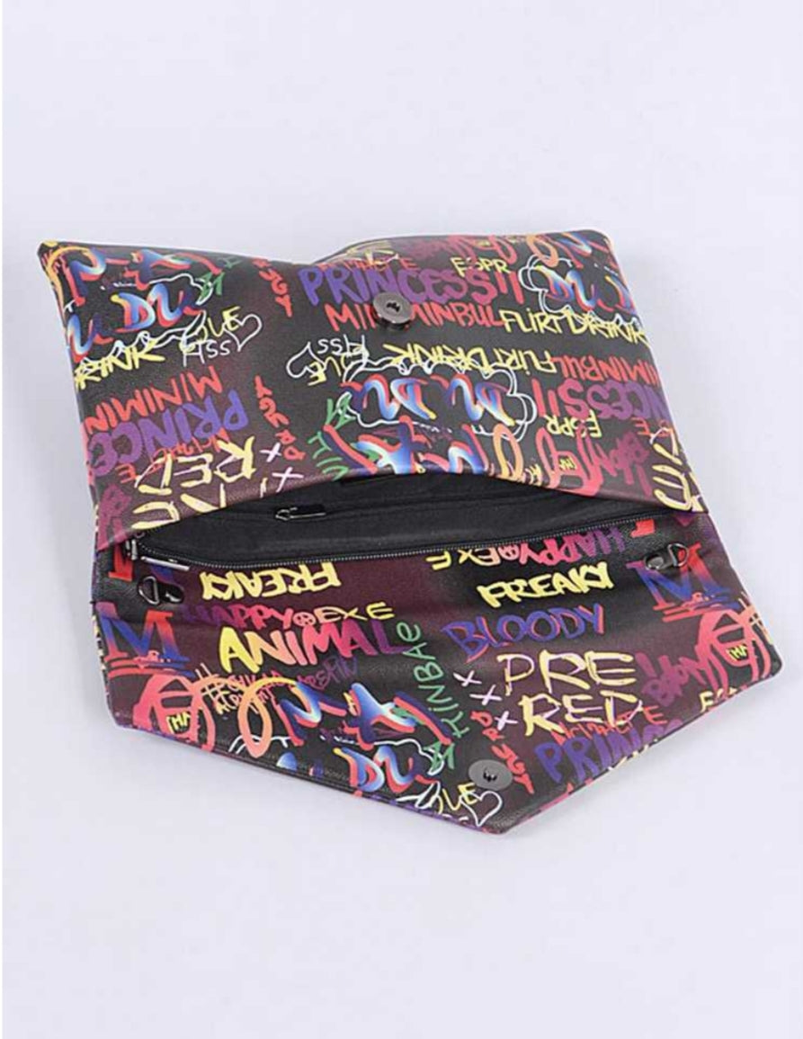 Graffiti Glam Clutch