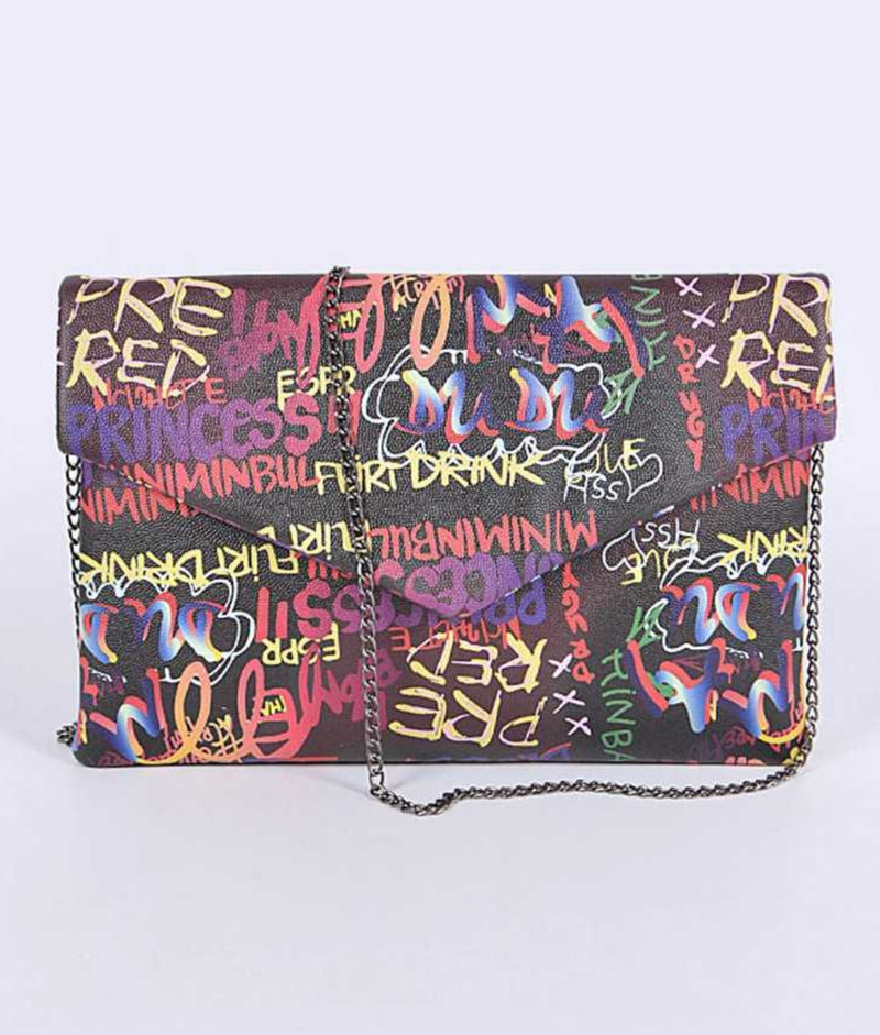 Graffiti Glam Clutch