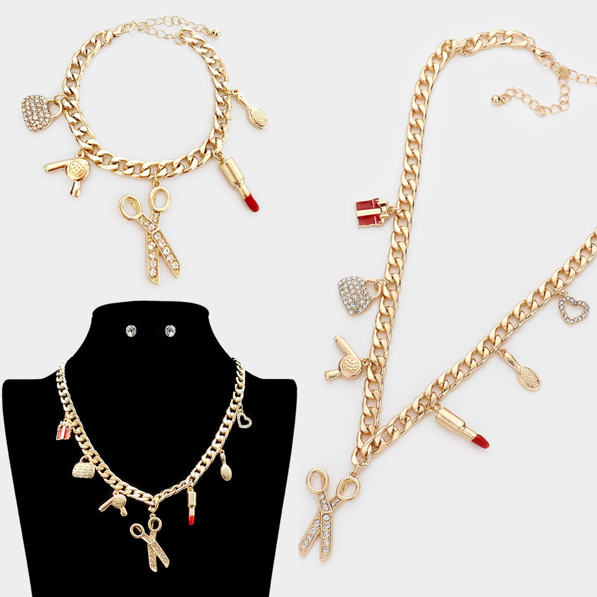 Beauty World 3Pc Set (Gold)