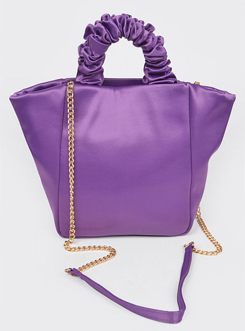 Satin Tote Handbag