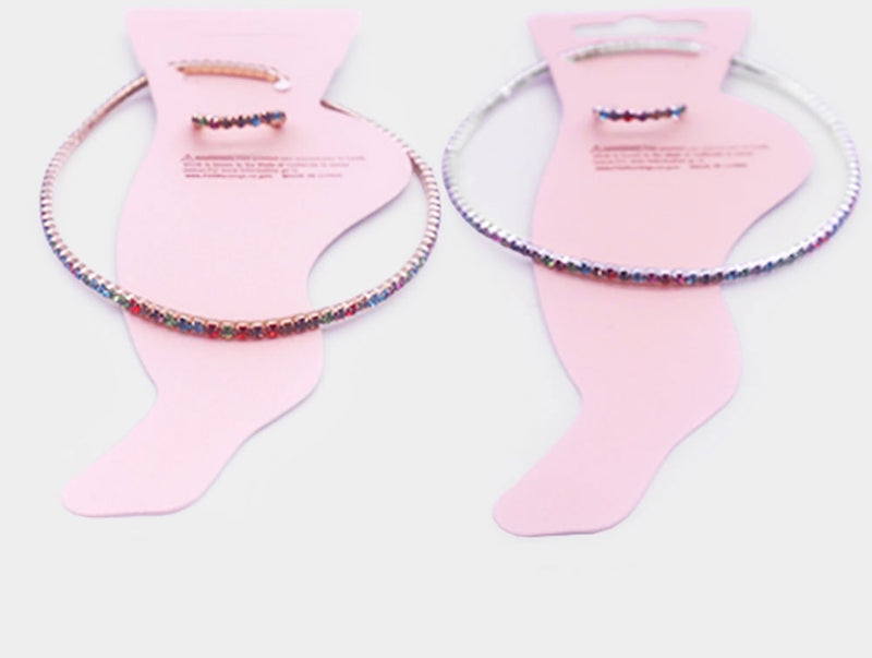 Rainbow Anklet & Toe Set