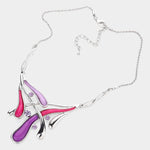 Abstract Necklace & Earring Set