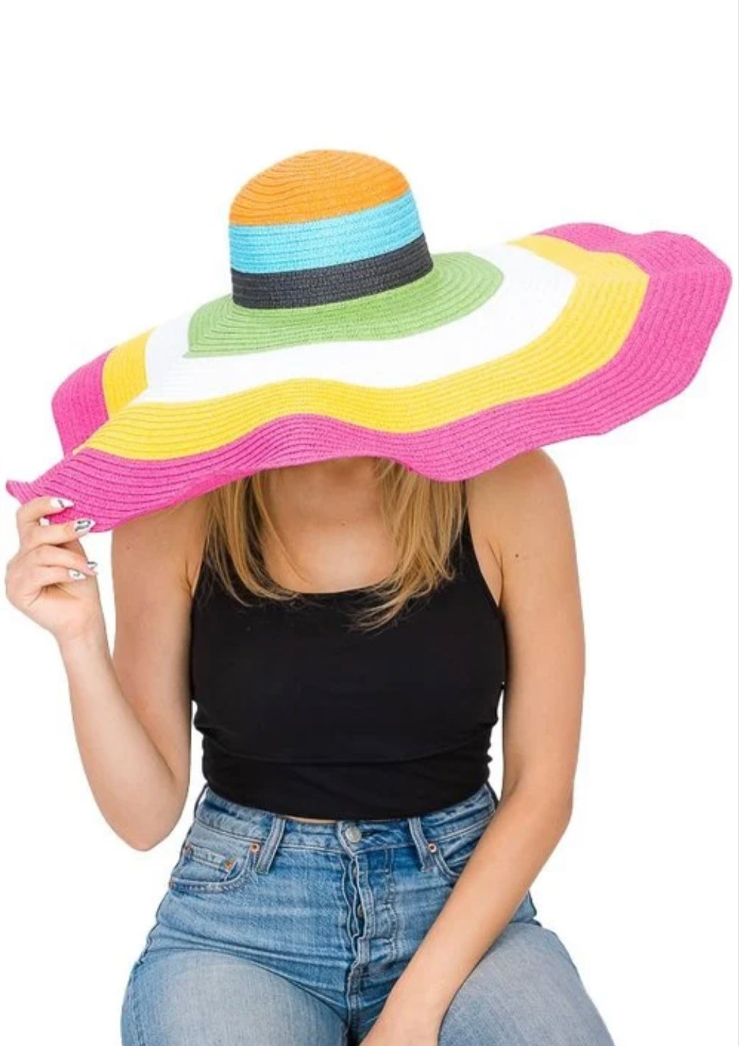 Rainbow Skies Straw Hat