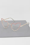 Rhinestone Heart Sunglasses