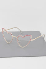 Rhinestone Heart Sunglasses