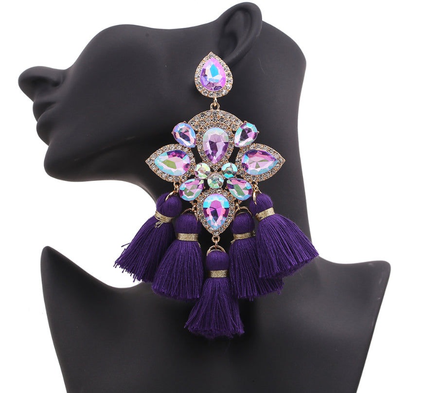 Bella-Lux Tassel Earrings