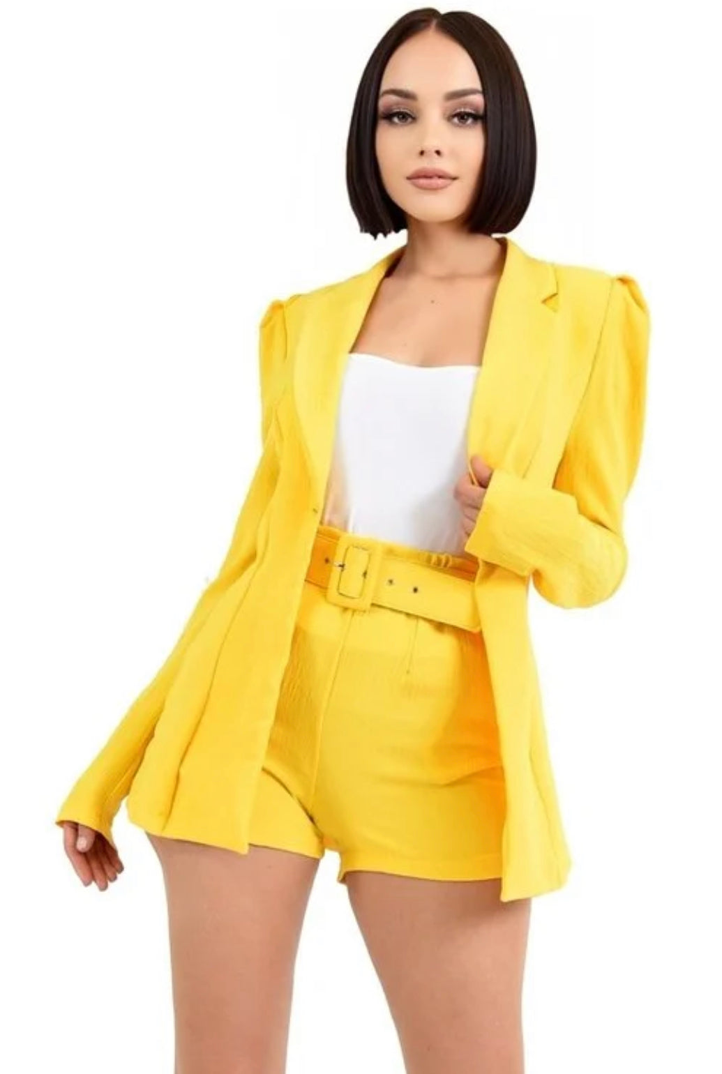 Power Shoulder Blazer Set