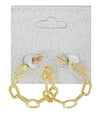 Oval Link Hoops (2 Pairs)