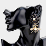 Bee Flower Earrings