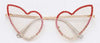 Rhinestone Heart Sunglasses