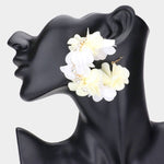 Floral Hoop Earrings