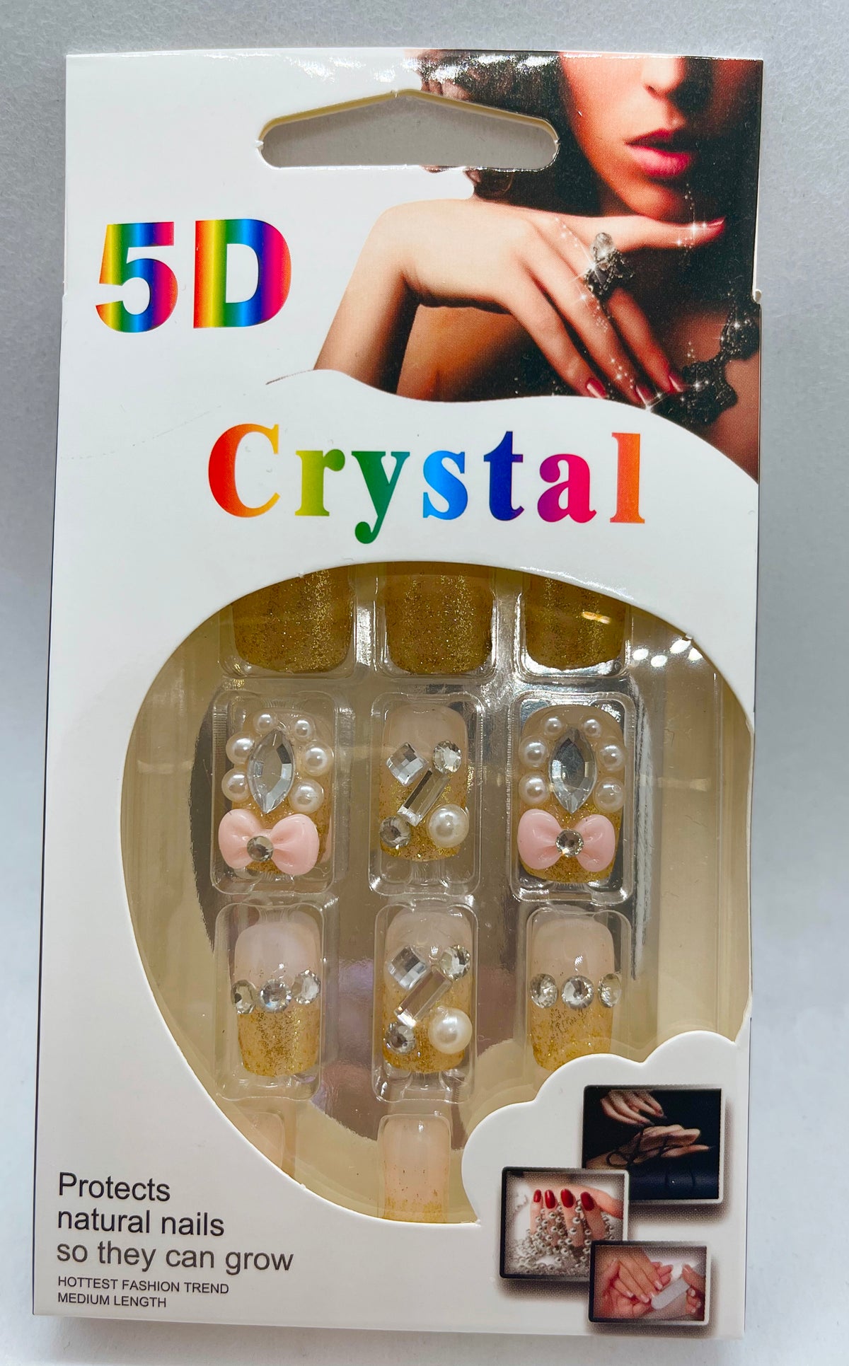 Flower Diamond 5D Nails