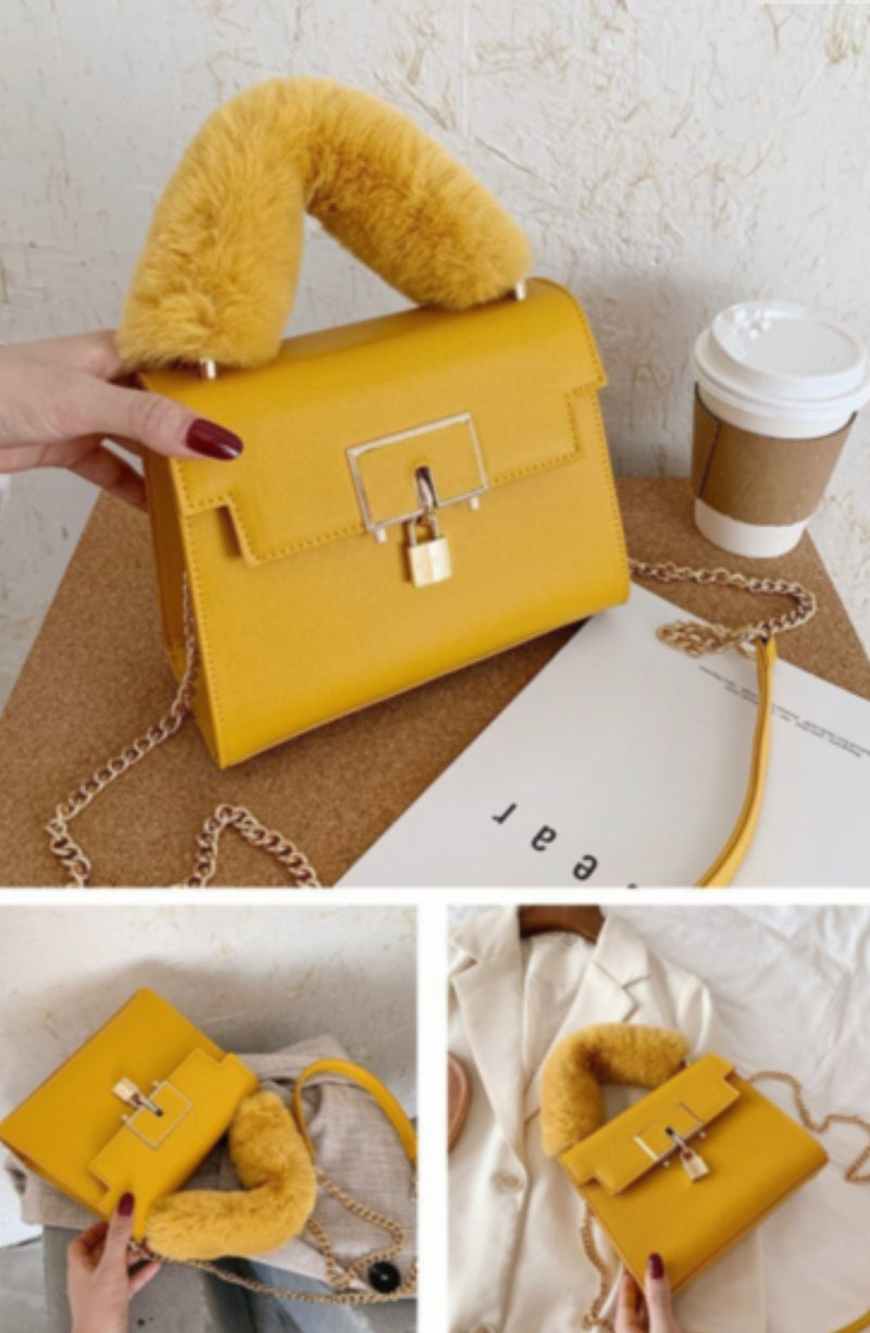 Locked in Fur Handbag