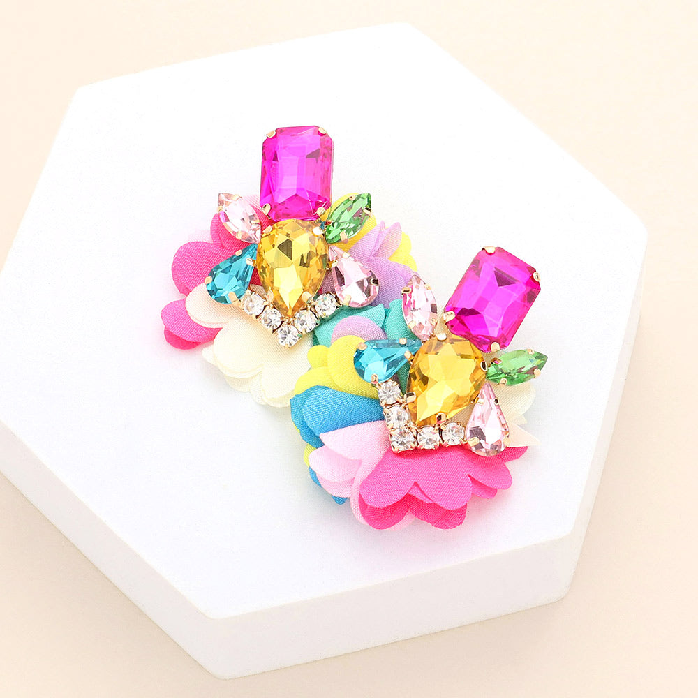 Floral Fashion Stud Earrings