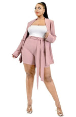 Boss Up Blazer 2Pc Set (Plus Size)