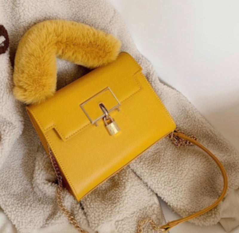 Locked in Fur Handbag