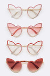 Rhinestone Heart Sunglasses