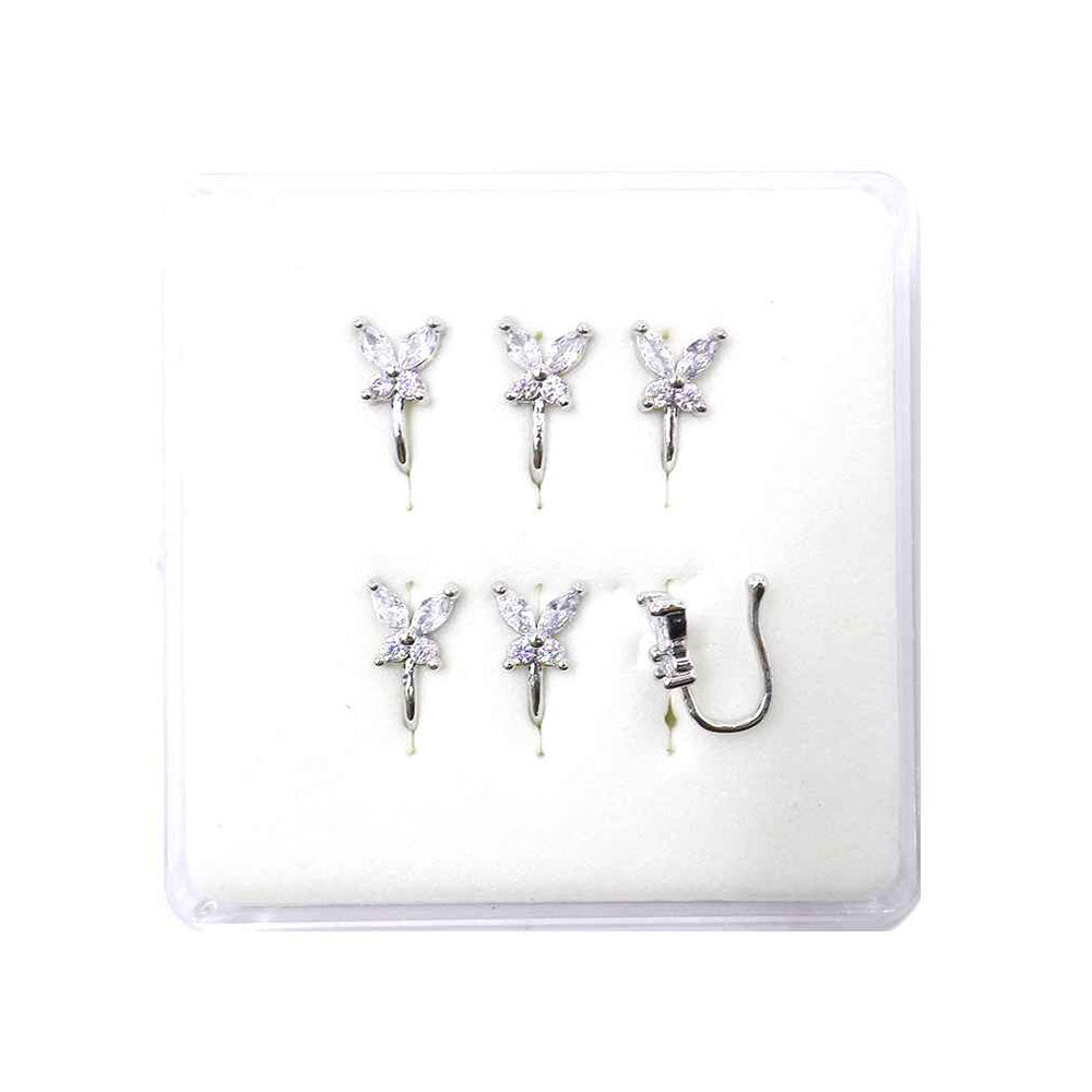 Butterfly Bling Nose Cuff