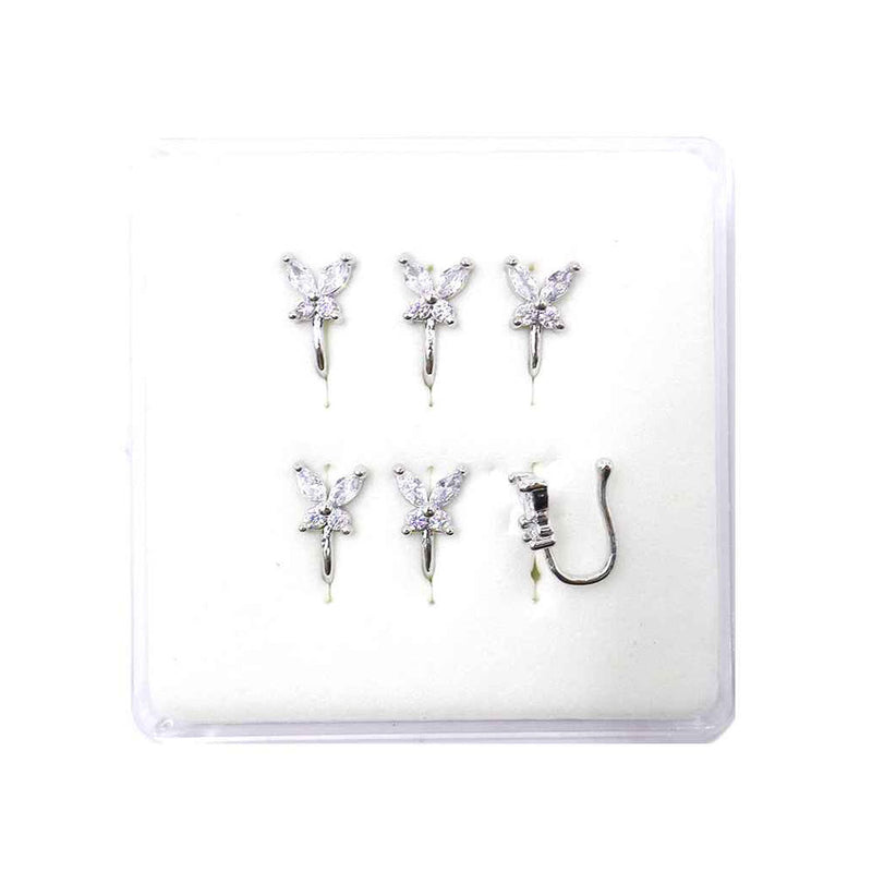 Butterfly Bling Nose Cuff