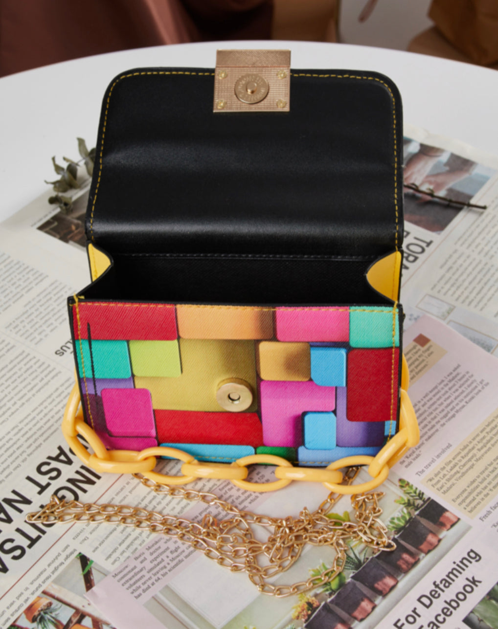 Color Block Mini Handbag