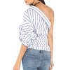 Striped Ruffle Blouse