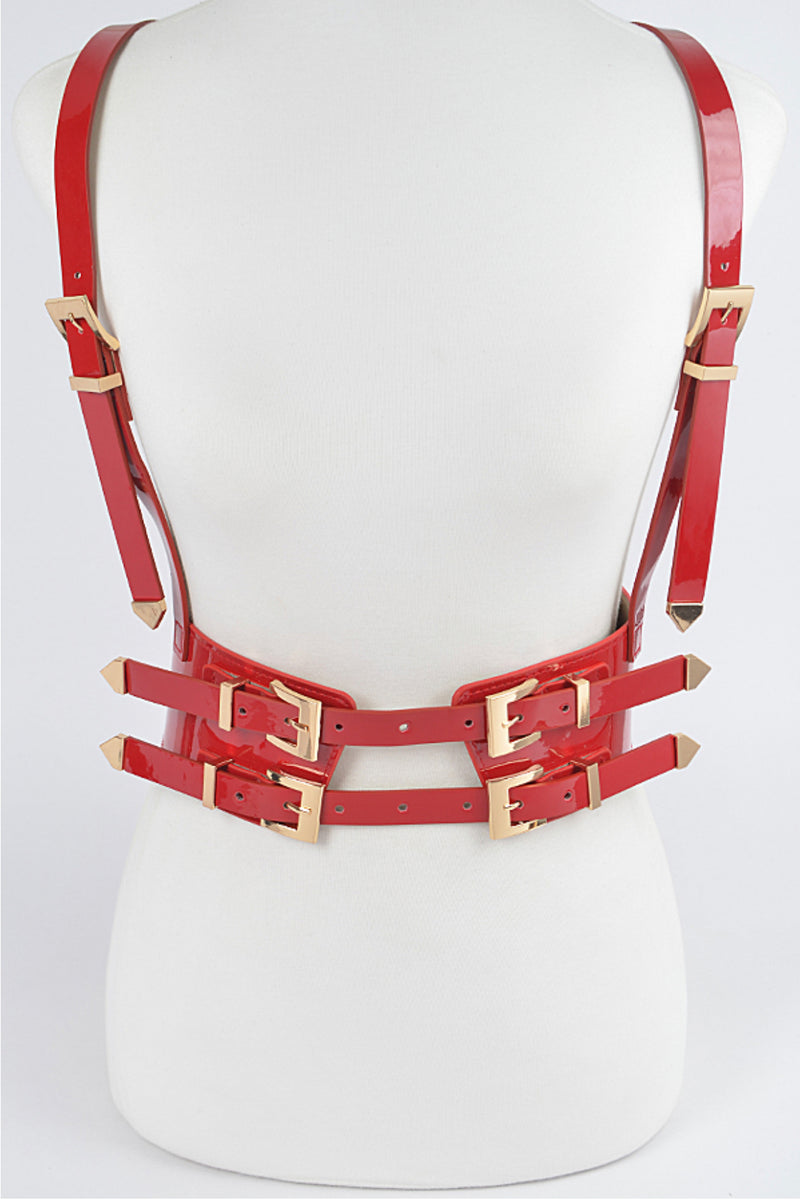 Harness Me Faux Leather Belt