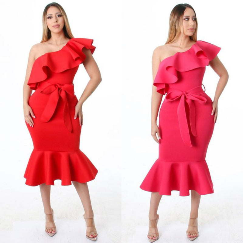 Diva Ruffle Dress