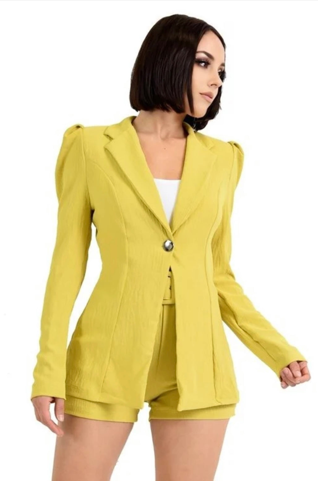 Power Shoulder Blazer Set