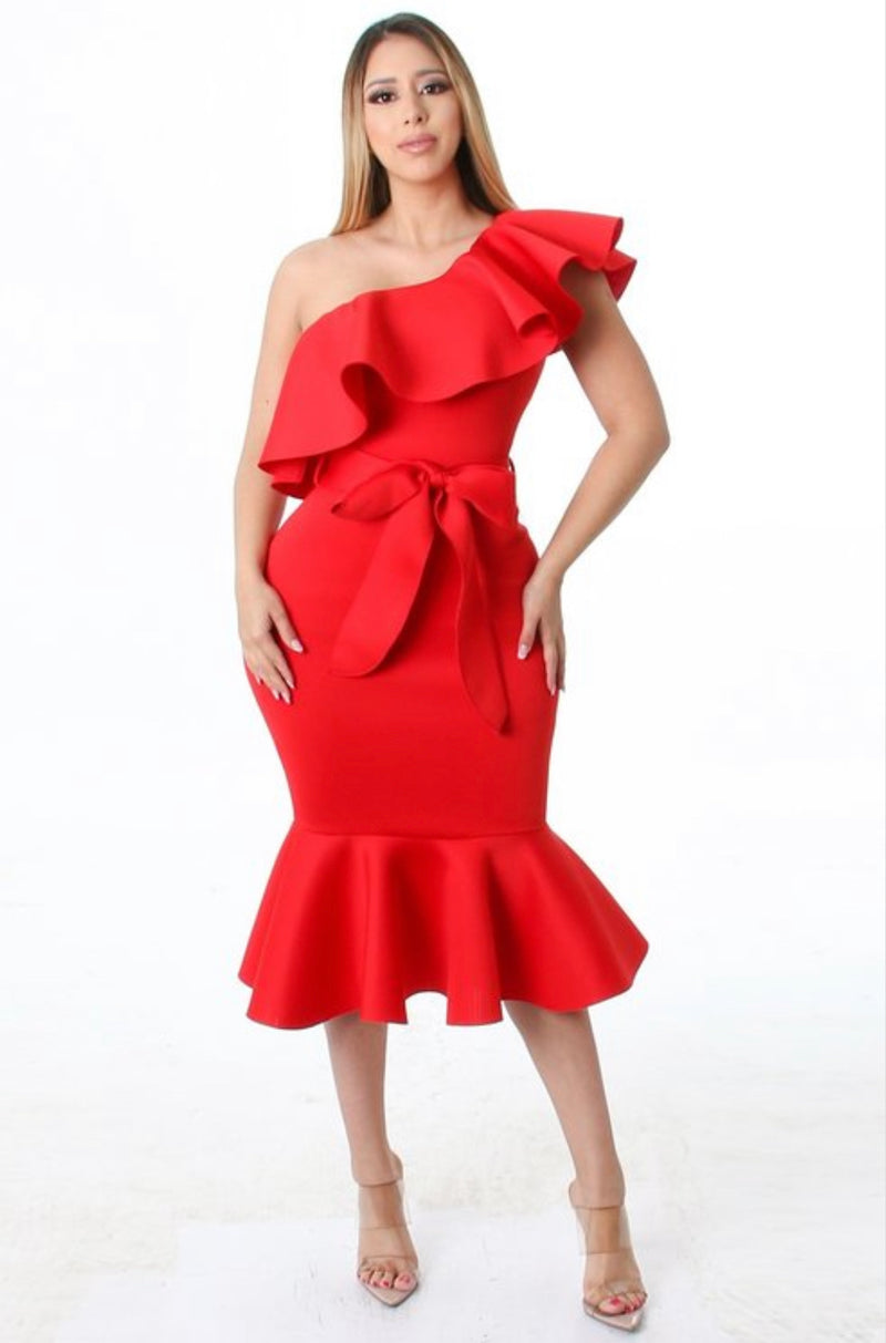 Diva Ruffle Dress