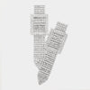 Square Rhinestone Belt Earrings
