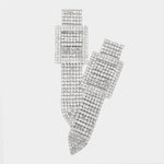 Square Rhinestone Belt Earrings