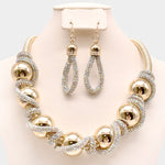 Twisted Fashion Necklace Set