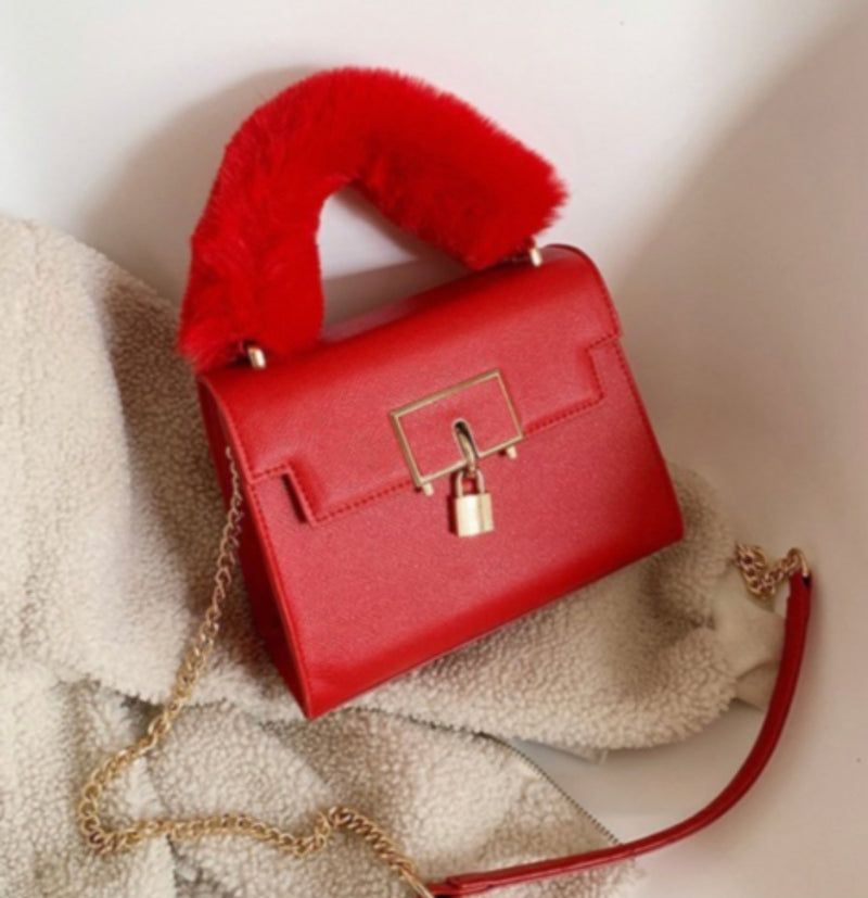 Locked in Fur Handbag
