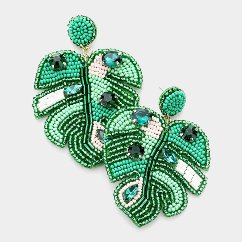 Tropicana Leaf Earrings