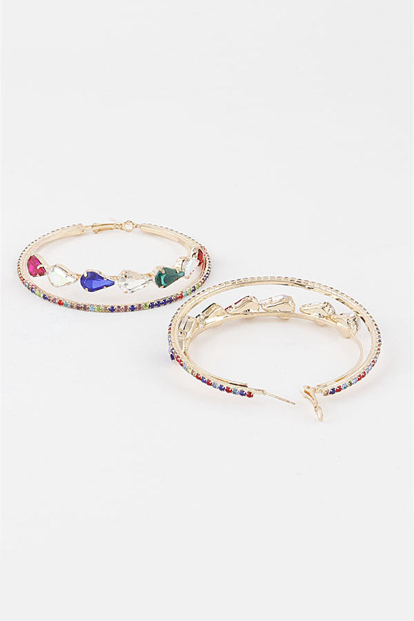 Double Glam Hoops