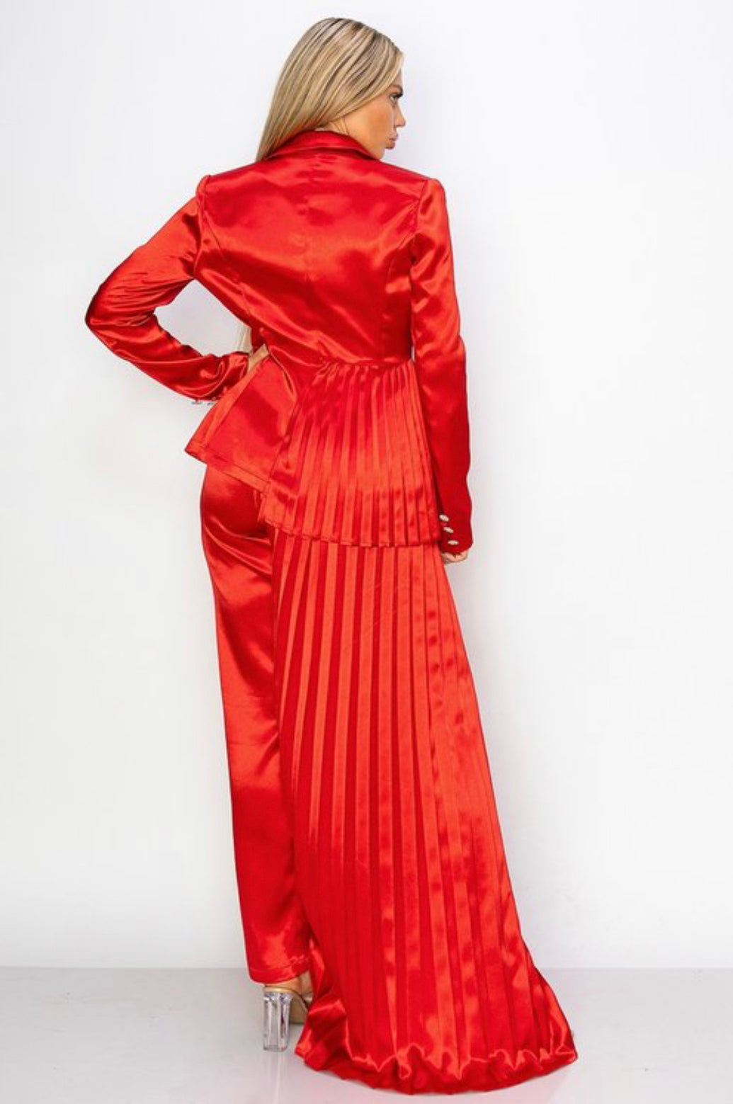 The Icon Blazer & Pants Set  (Red)