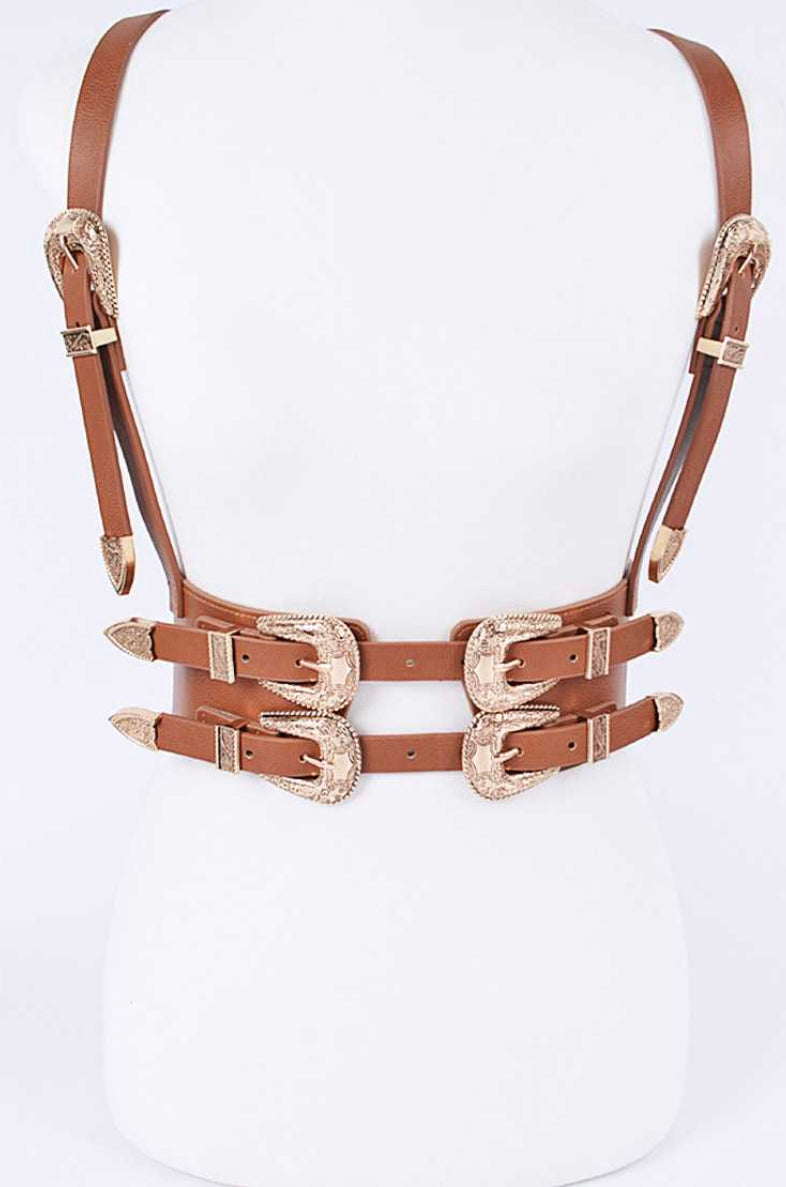 Western Suspender Corset Belt