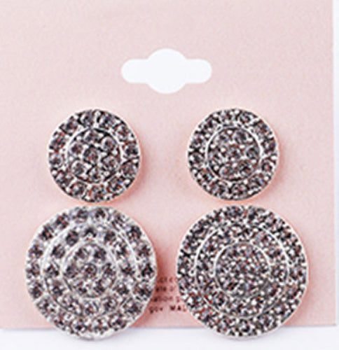 Round Stud Earrings (Bundle Set)